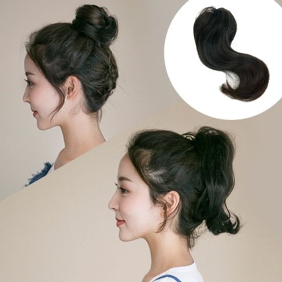 포니테일 올림머리 부분가발