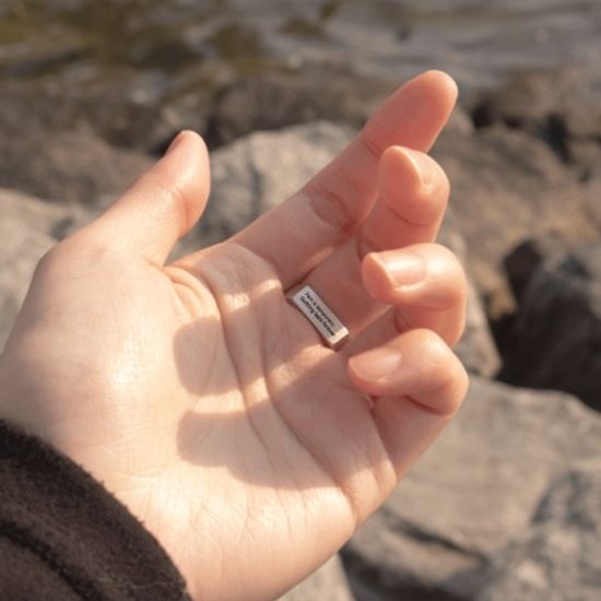 나만보는 각인반지 암시반지 스탠다드스퀘어 볼드