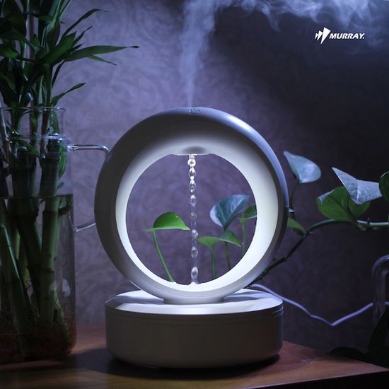 인테리어 LED 물멍가습기 미니 초음파 가습기 HUMI-10