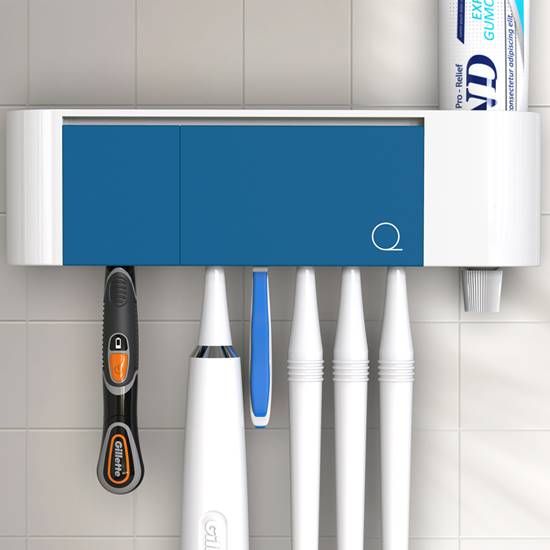 O2케어 POP아노다이징 오픈형 칫솔살균기 24시간 살균