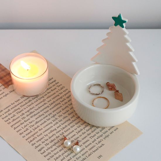 트리 도자기 티라이트 캔들홀더