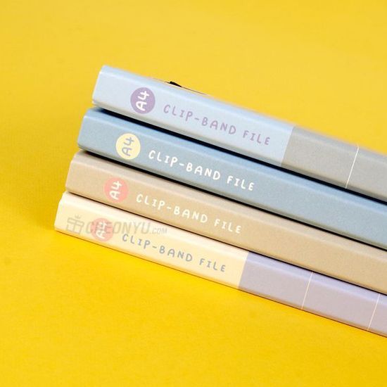 꿈드림22 쓰임앤끌림 이리눕개 A4 클립밴드 커버화일