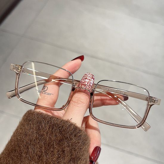 블루라이트 차단 안경테 사각 뿔테 패션 안경 긱시크