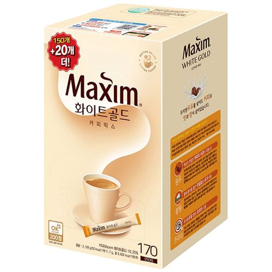 Maxim WHITE GOLD 커피믹스 170T
