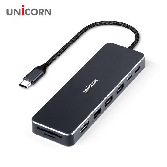 유니콘 NVMe M.2 & 4K 미러링 HDMI 9in1 멀티외장하드