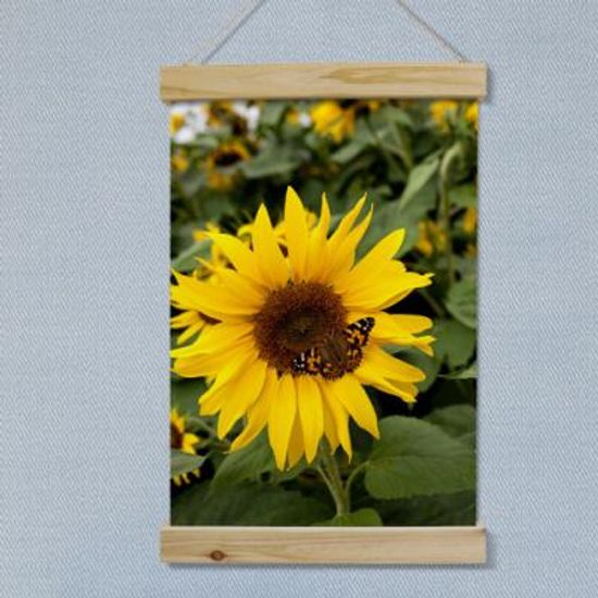tl706-우드스크롤_40CmX60Cm-풍수해바라기와나비