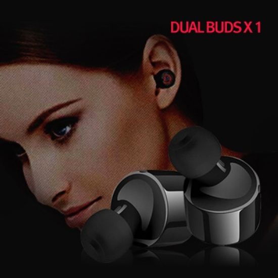 완전 무선 미니 블루투스 이어폰 DUAL BUDS X1