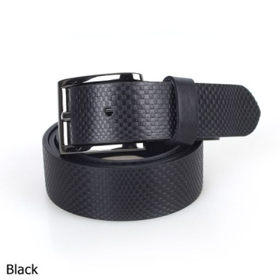 [디꾸보]사각 블랙버클 댄디 남성 가죽벨트 M-GB341R