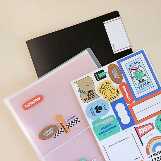 스토리지 A4 클리어 파일 (20매 커스텀스티커) 