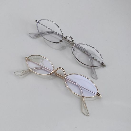 타원형 라운드 티타늄 메탈 뿔테 안경테 gl-21 키니