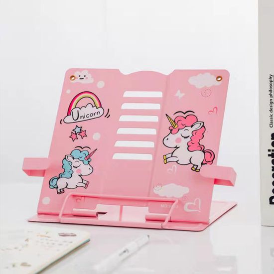 접이식 스틸 각도조절 캐릭터 독서대 2color