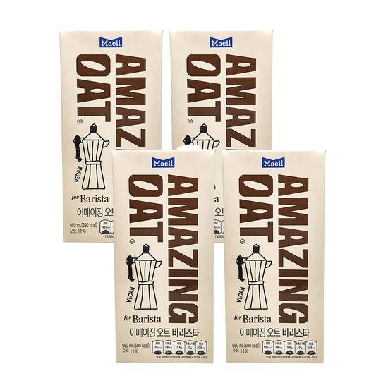 매일 어메이징오트 바리스타 950ml*4팩 비건 오트음료