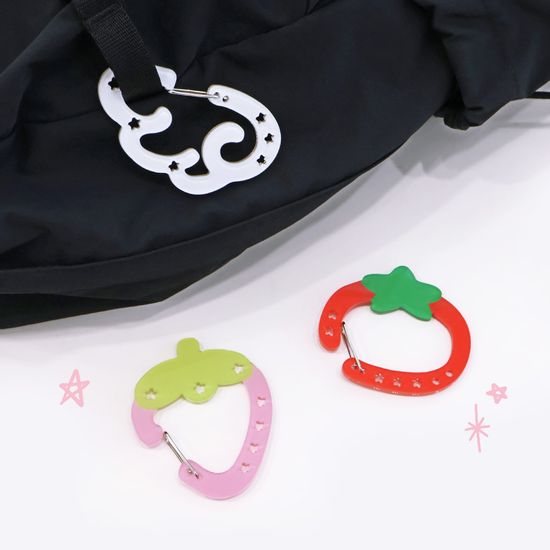 오첵 아크릴 카라비너 가방걸이 열쇠고리키링