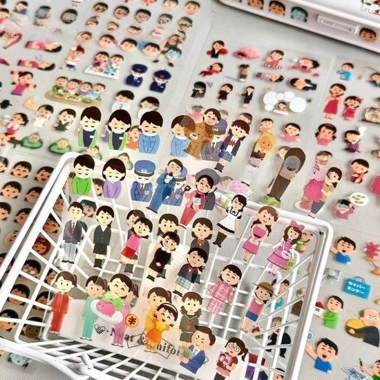 (12SET) 일본 감정 표현 표정 일상 스티커 다꾸