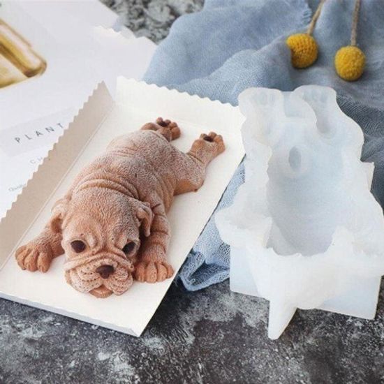 3D 아이스크림케잌 불독 퍼그 아이스트레이