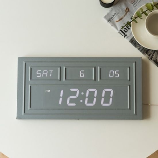 플라이토 웨인스코팅 인테리어 LED 벽시계 38cm