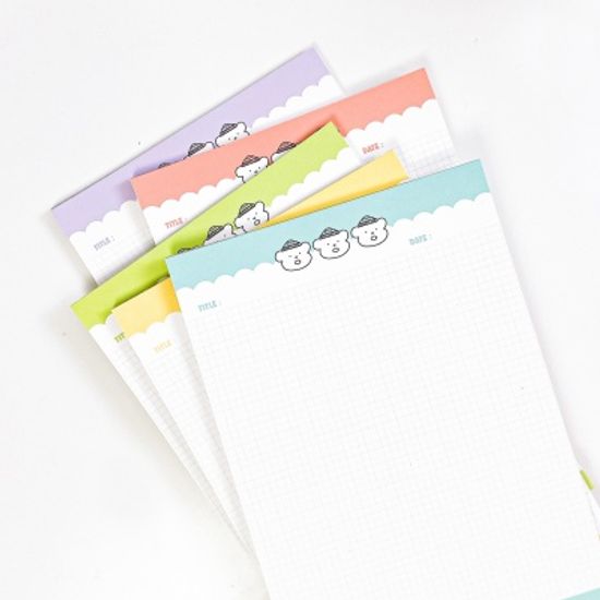 [끙차] b5 톡톡 모눈 메모 패드 리뉴얼ver 5종