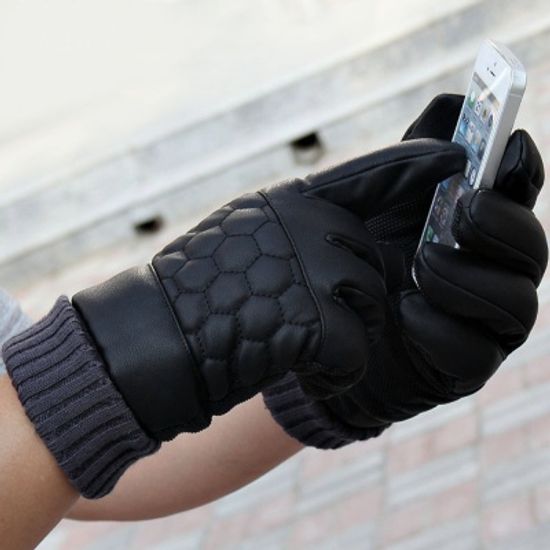 드로우 남성 터치 가죽장갑