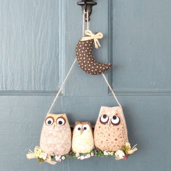 부엉이 장식 소품 벽걸이 벽장식 집꾸미기 방꾸미기[W