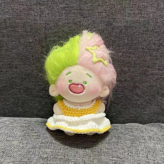 러블리 10cm 봉제 뜨개질 인형 공주 드레스 옷 입히기