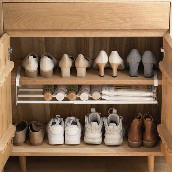 [공중부양!] 무타공 언더선반 수납정리대 (길이조절)