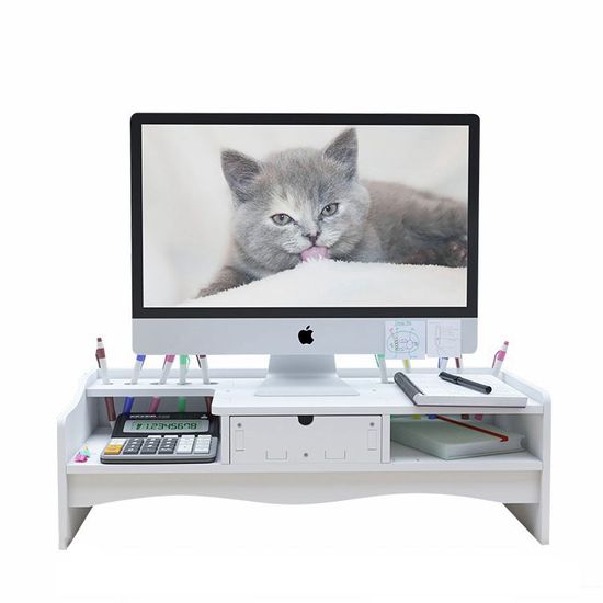 책상 데스크 정리 함 모니터 받침 대 선반 오거나이저