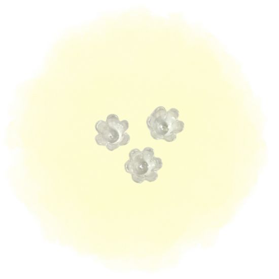 투명 은방울꽃 비즈 공예 식물 화분 끈갈피 만들기 