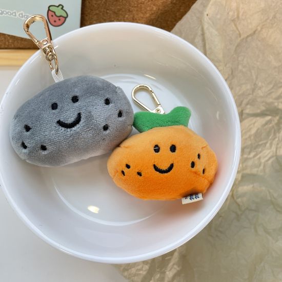 무념무상 돌멩이 인형 키링 열쇠고리 백참 가꾸 참