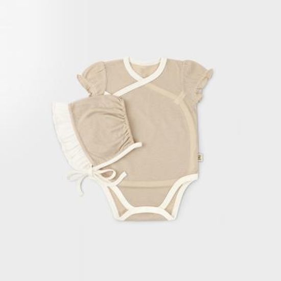 [메르베] 코튼 메쉬 슈트+모자 set_크림라떼