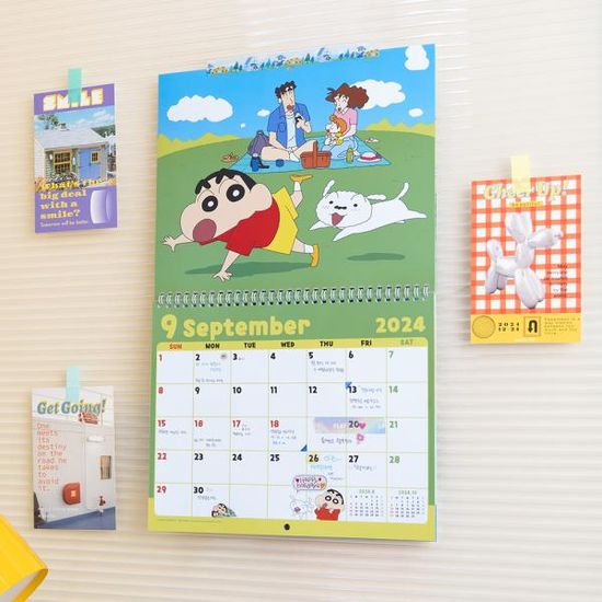2024 짱구 캘린더 벽걸이 달력 캐릭터