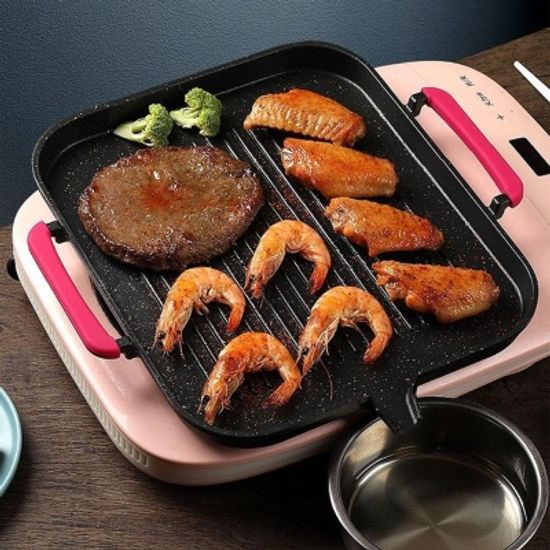 IH 인덕션용 고기불판 구이 주물팬 바베큐그릴겸용