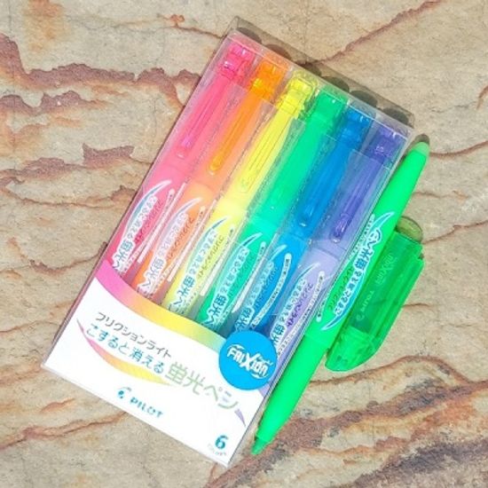 파이롯트 프릭션 지워지는 형광펜-비비드 6색 60SL-6C