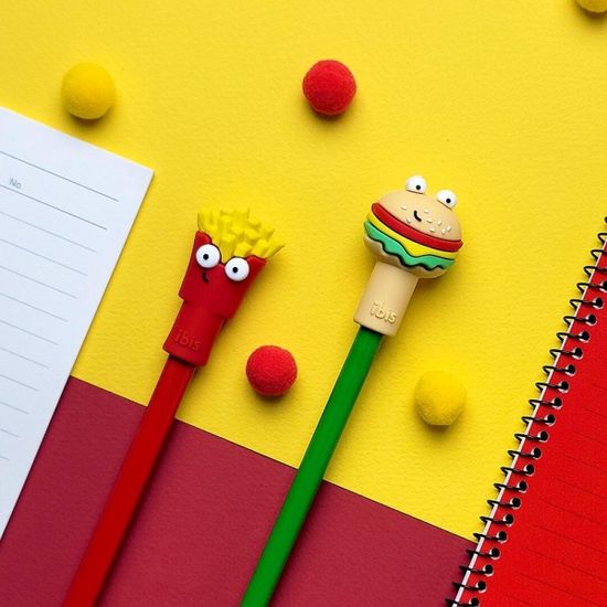 패스트푸드연필캡세트(CR) 10개