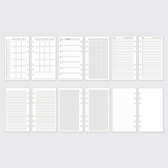 [A6] 새틴 레이어북 리필 속지 - M80 (6종)