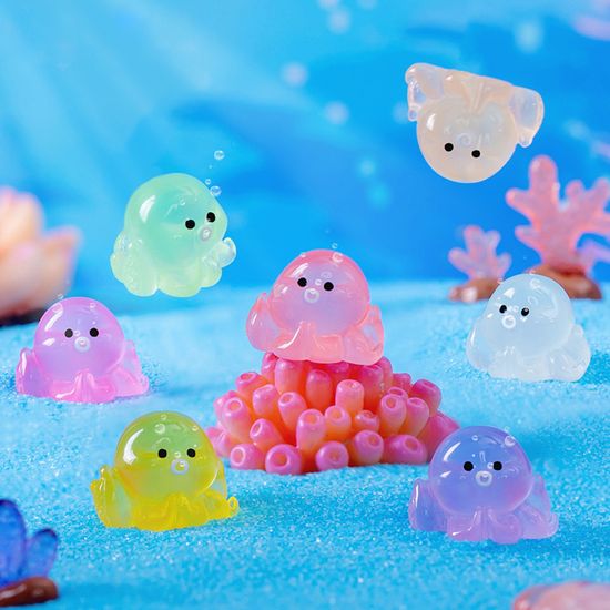 미니 야광 문어 C타입 먼지 마개 충전단자 보호캡 