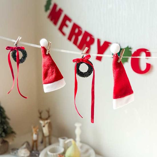 산타의 작은 리스 가랜드