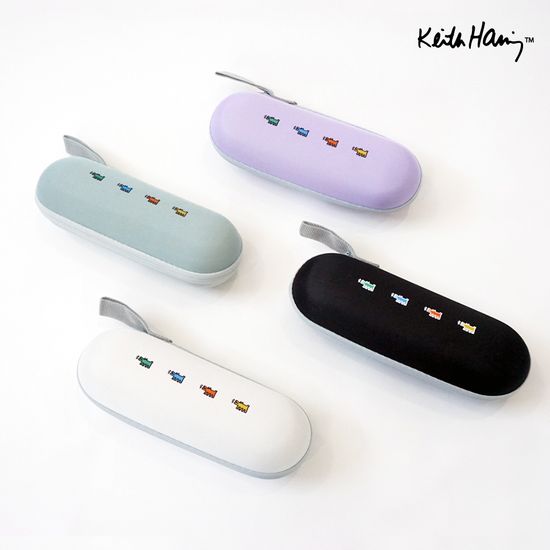 [파우치2개세트]키스해링 6K 미니퍼피ver2 5단양우산