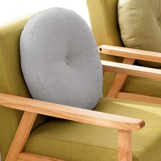 폭신빵빵 원형 쿠션방석(47cm) (그레이)