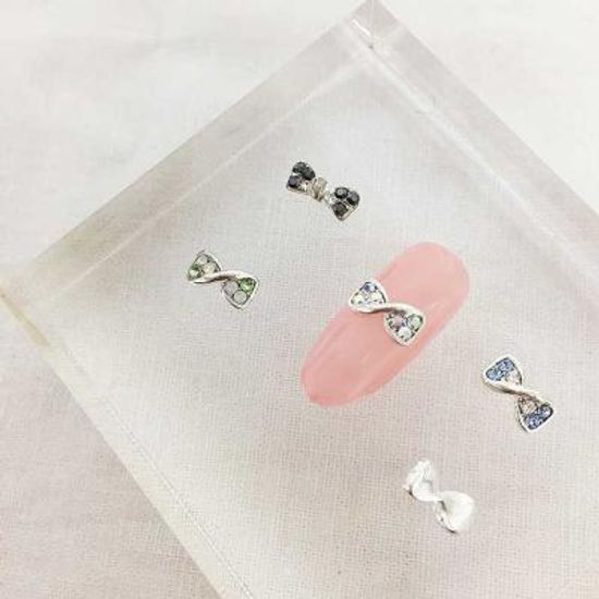 Woman bonita nail parts 큐티리본 1개 4color