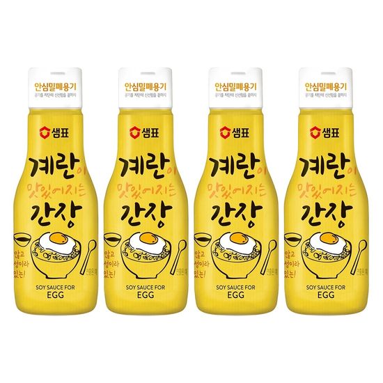 샘표 계란 간장200ml x 4