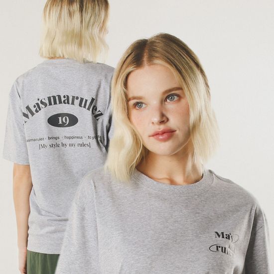 mars planet cool cotton T-shirt _Melange Gray