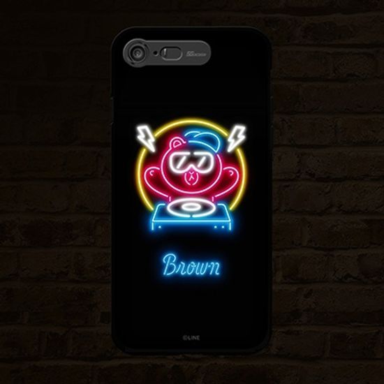 iPhone7 8 se2/3LINE FRIENDS NEON BROWN