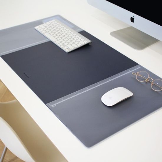 에디터 데스크매트 논슬립 가죽 대형 와이드