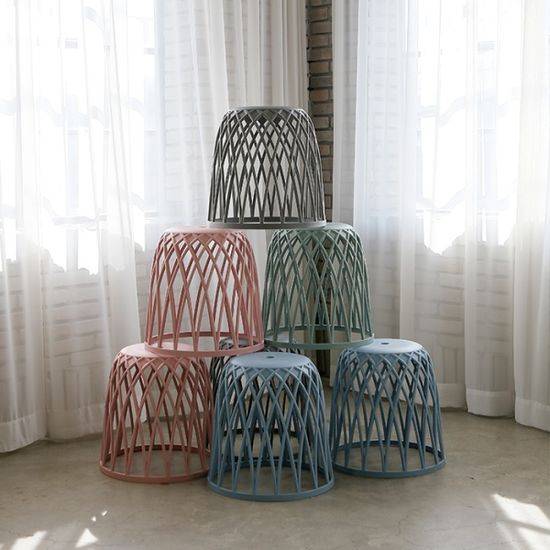 바스켓 스툴/다용도의자/수납의자