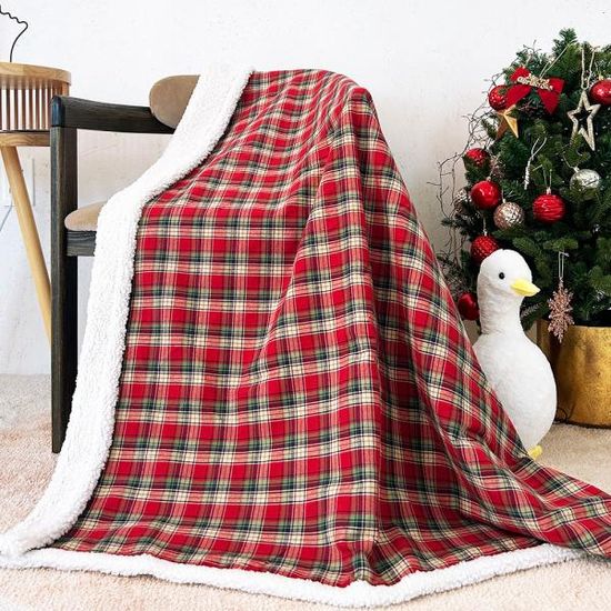 리버블 메리산타 양털 극세사 담요 대형 120x150