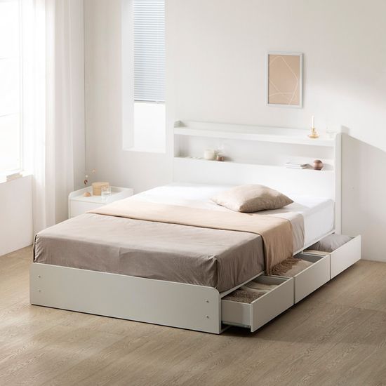 코지 LED 수납침대 Q_21cm 타이트탑 매트리스