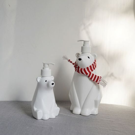 화이트 베어 샴푸통 리필 디스펜서 3size