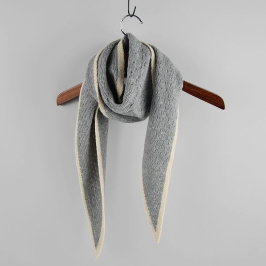 [베네]폭신 라인 마름모 머플러