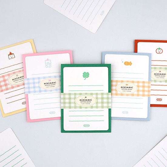 [대시앤도트] 미니마니 레터 프레스 메세지 카드
