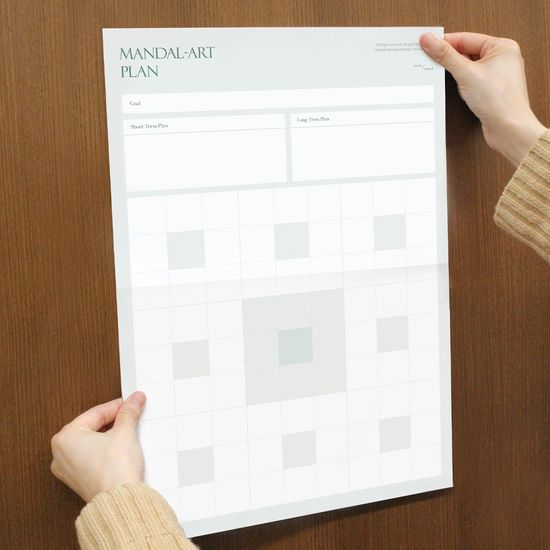 리코즈 만다라트 A3 플래너 3종 2세트 오타니 계획표